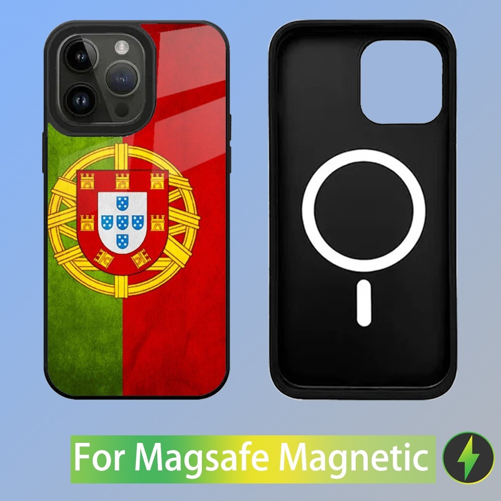 Coque iPhone 13 Pro Drapeau Portugais MagSafe