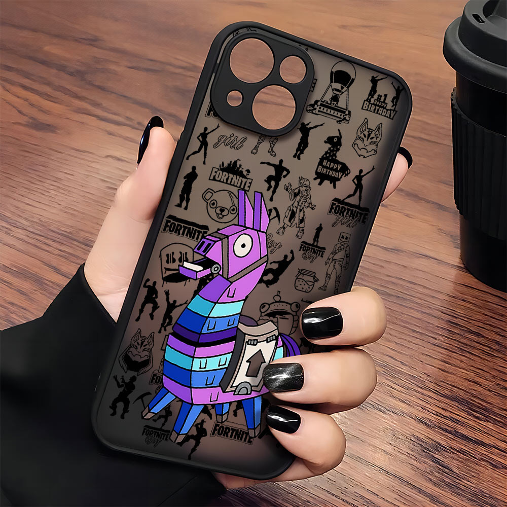 Coque iPhone 12 mini Fortnite Lama Violet - Protection Optimale