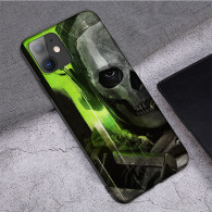 Coque iPhone 6 Tête de Mort Style Ghost Vert Fluorescent