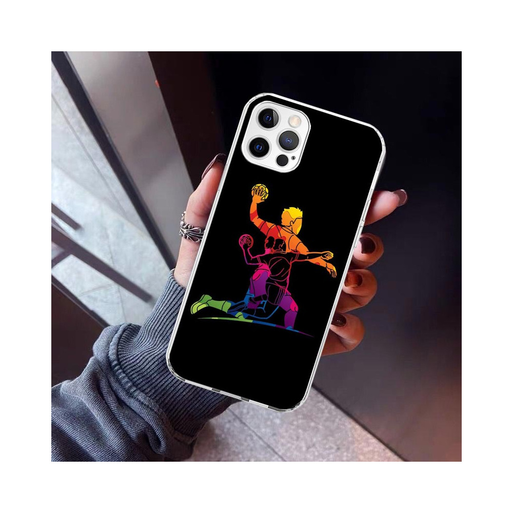 Coque iPhone 16 Plus Handball Design Coloré