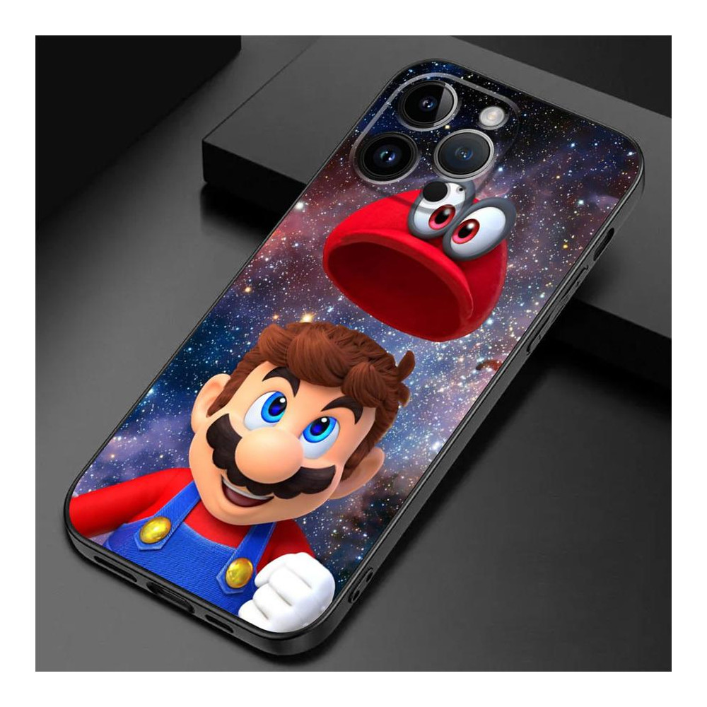 Coque iPhone 11 Mario et son chapeau dans l'espace