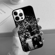 Coque iPhone 11 Rugby All Blacks - Action en Noir et Blanc