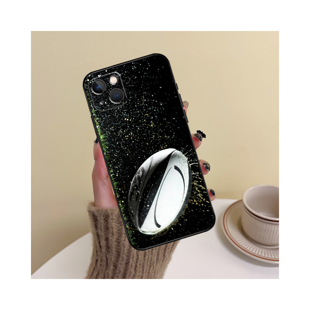 Coque iPhone XS Max Design Ballon de Rugby Etoilé