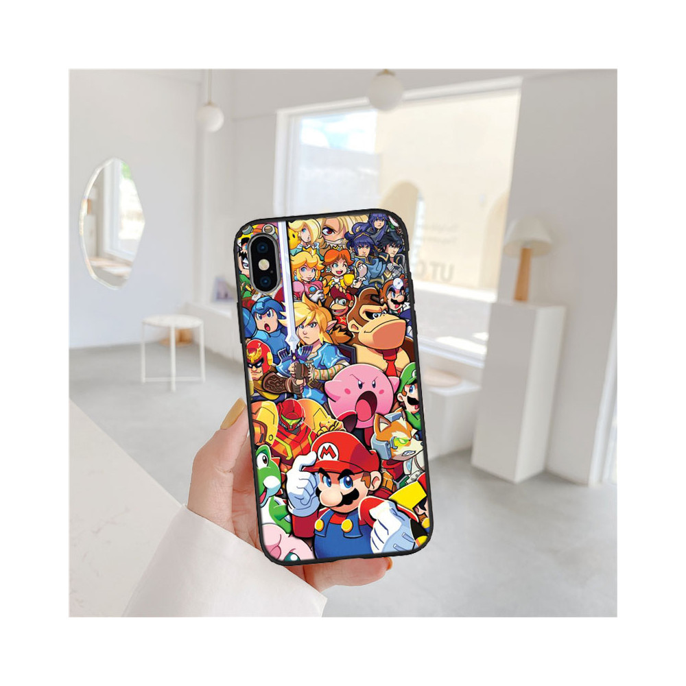 Coque iPhone 14 Pro Super Smash Bros. - Collection de personnages iconiques