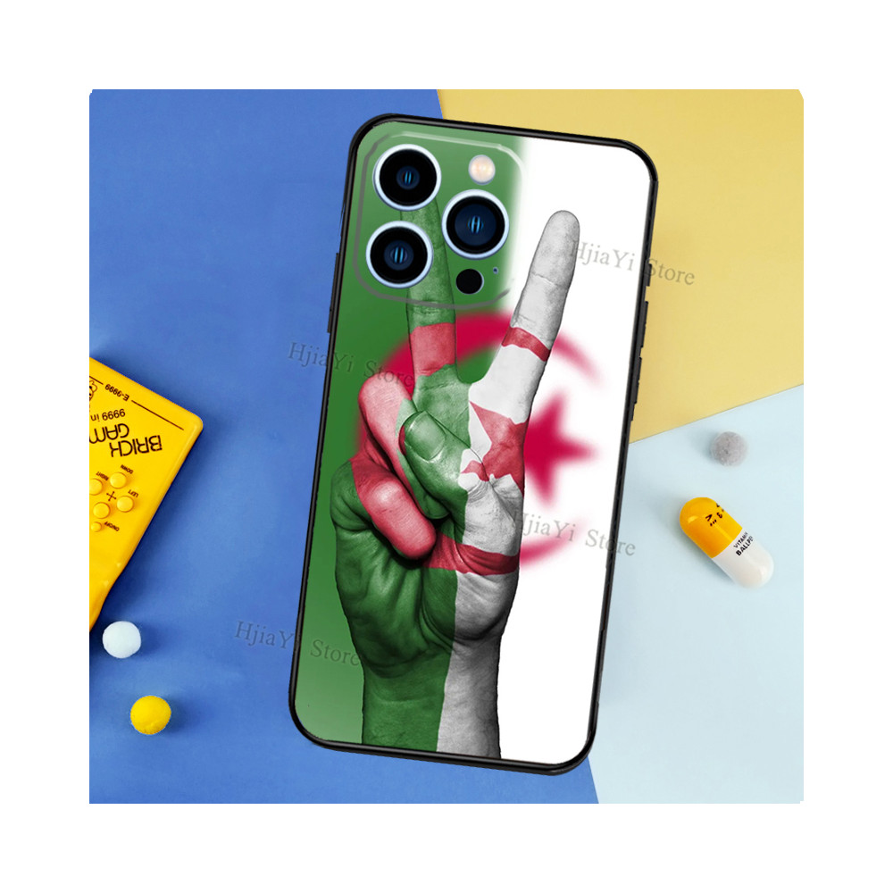 Coque iPhone 11 Pro Drapeau Algérie - Style et Protection