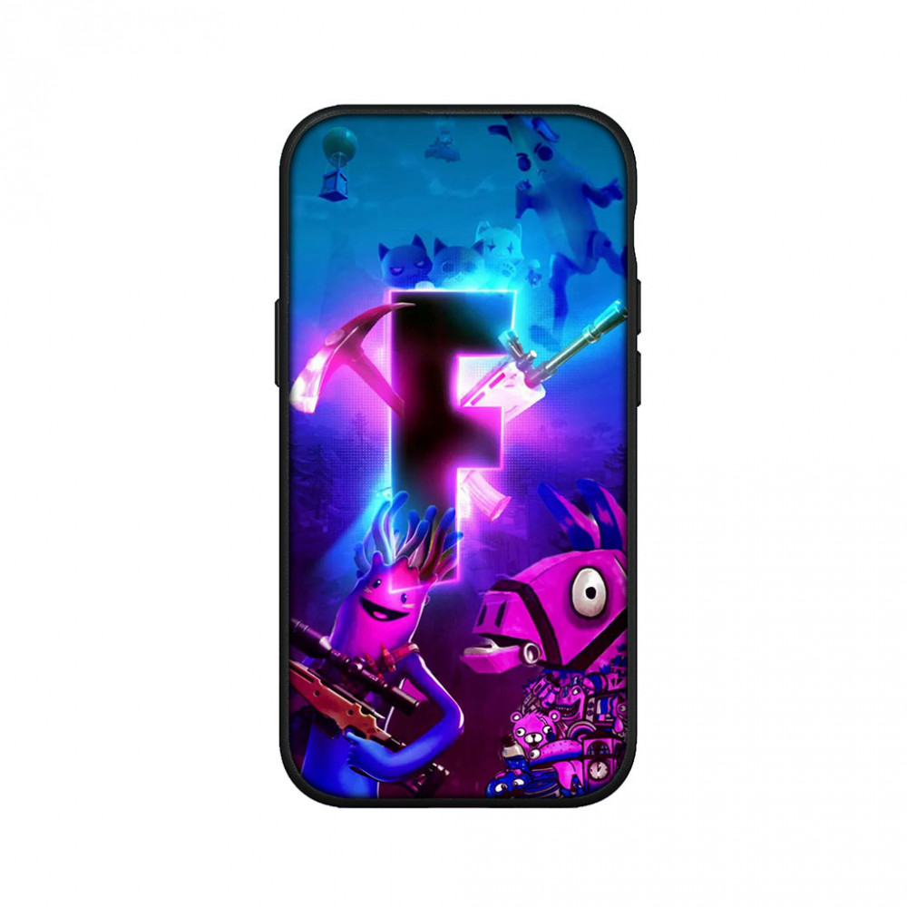 Coque iPhone 15 Plus Fortnite : Axo & Lama - Protection Optimale