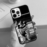 Coque iPhone 12 Pro Rugby - Portrait Noir et Blanc