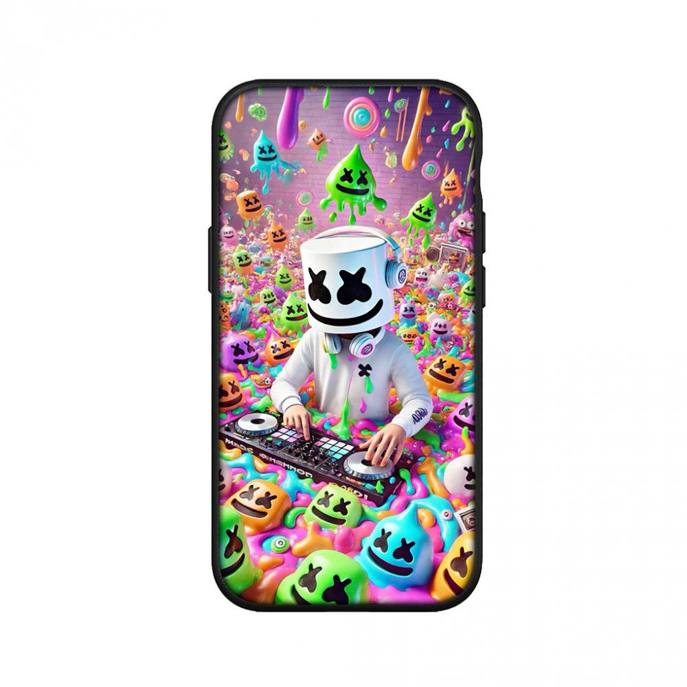 Coque iPhone Design DJ Marshmello Coloré - Protection Optimale